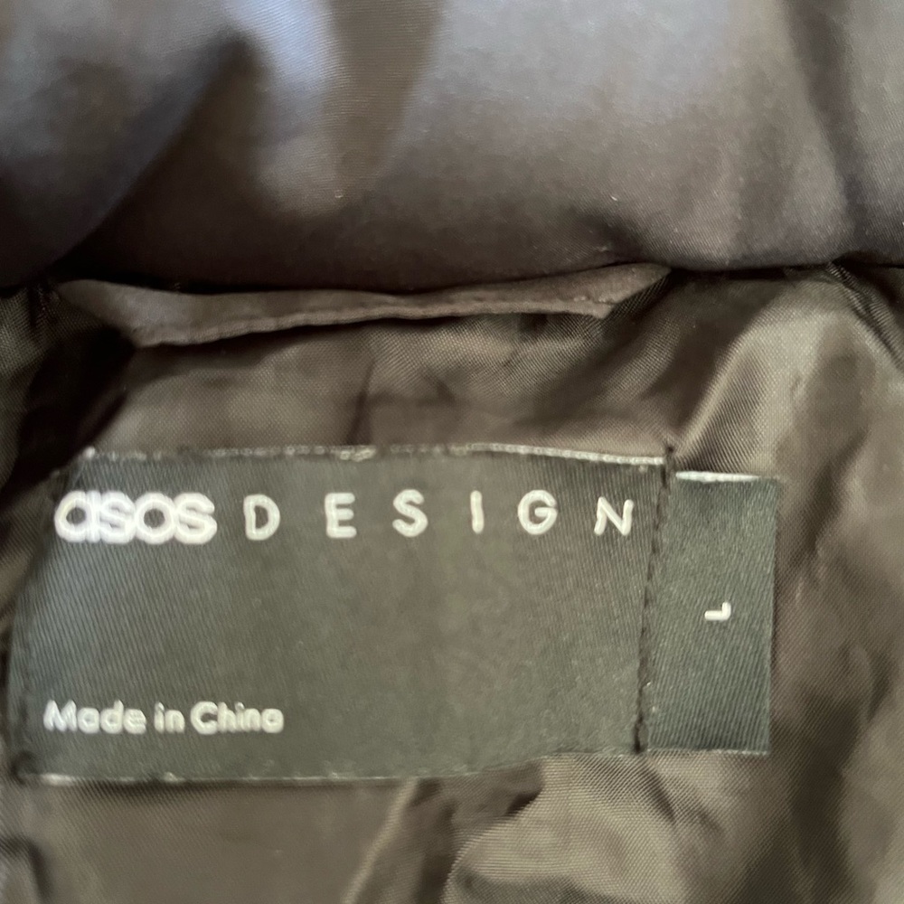 ASOS Leopard &  Black Panel Puffer Quilted Animal Print Jacket L NWOT - Picture 12 of 13